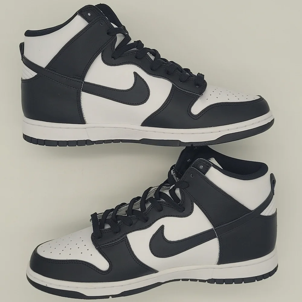 Nike Dunk High Retro Panda Black White DD1399-105 Men’s Size 11.5 - NEW - Picture 4 of 10